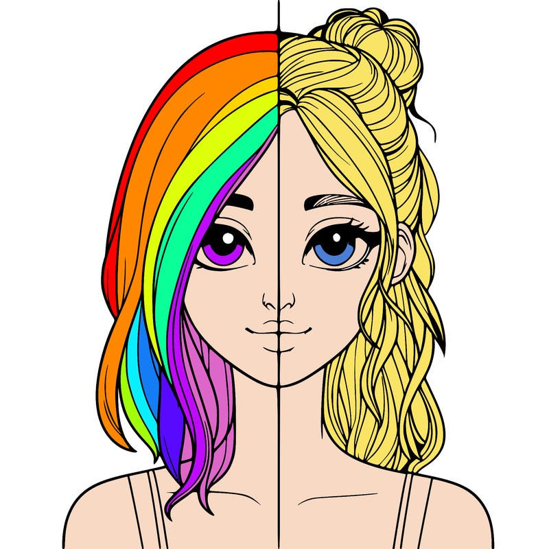 realistic girl split