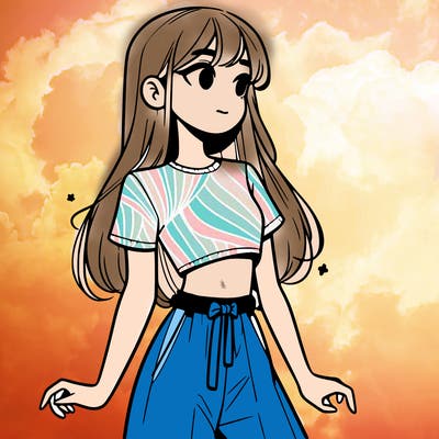 girl in a cute crop top