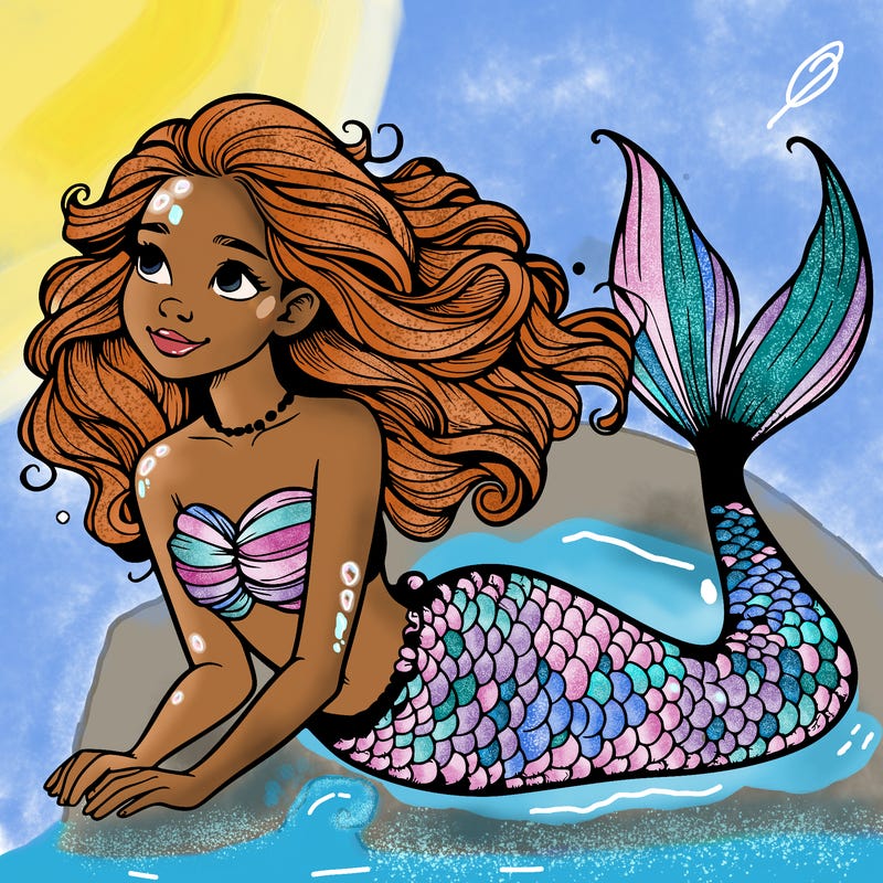 a realistic mermaid