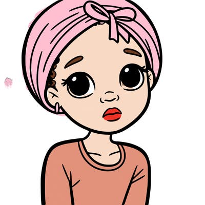 black girl with cancer