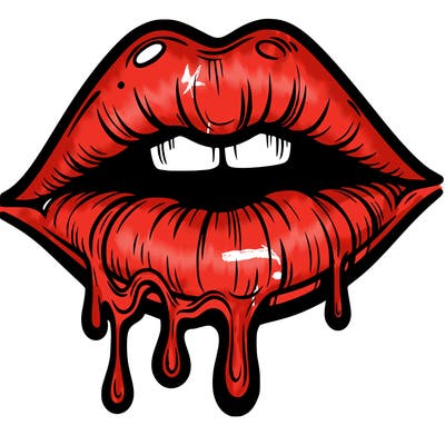 lips that look realistic and drip