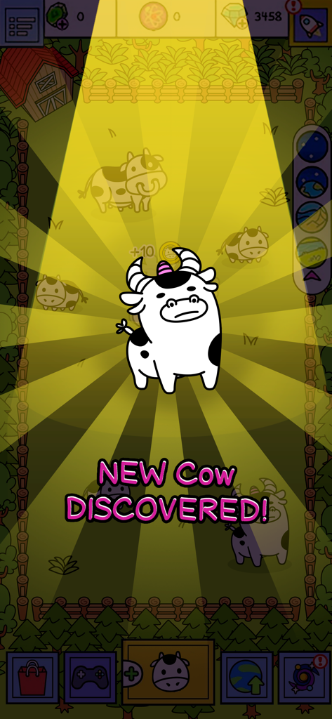 New mutant cow with a unicorn horn discovered in Evolution Galaxy