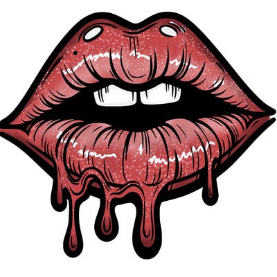 lips that look realistic and drip