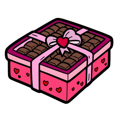 a box of chocolate for valentines day