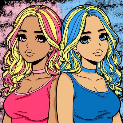 realistic twin sisters