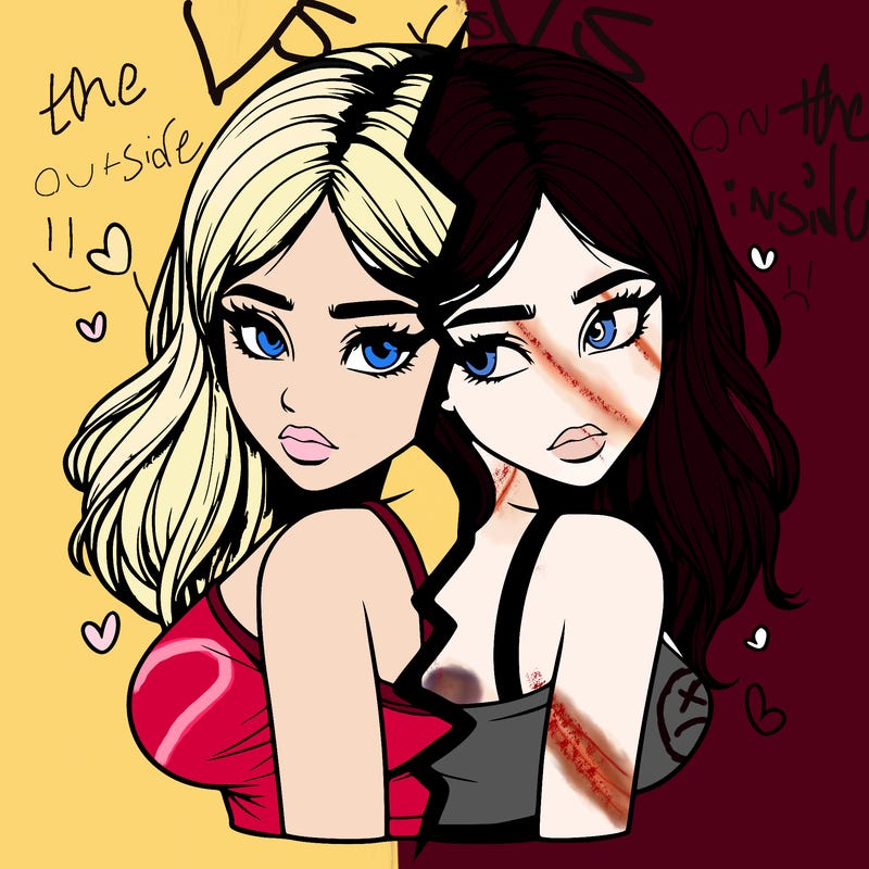 realistic girl split