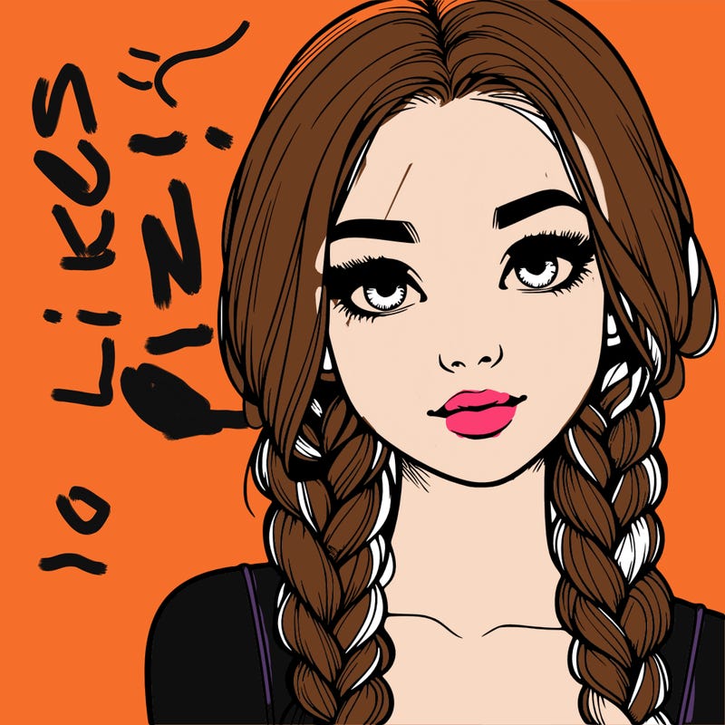 realistic girl with braids