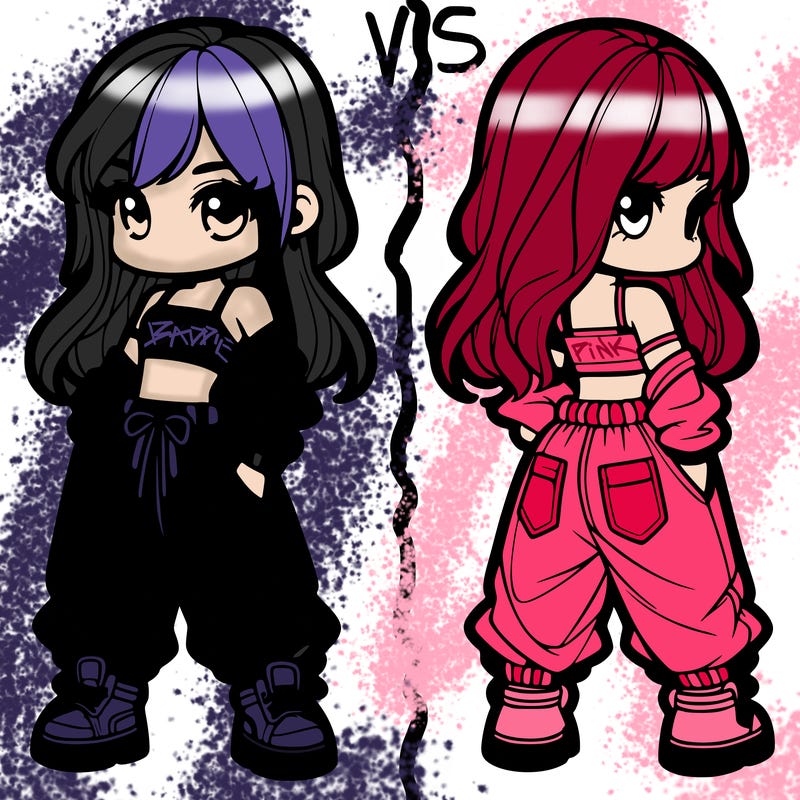 girl in crop top and baggy pants