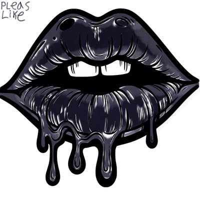 lips that look realistic and drip