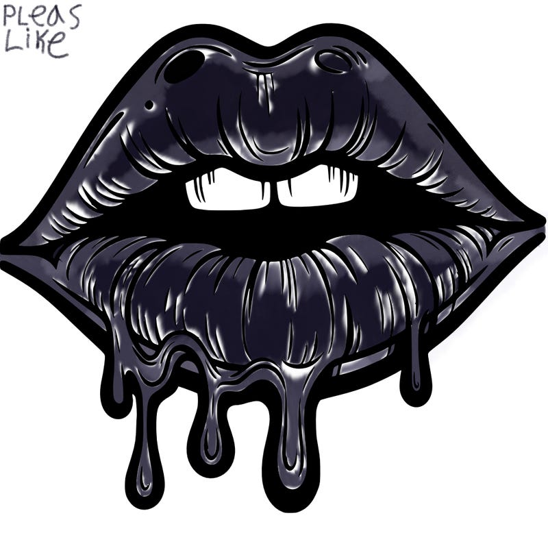 lips that look realistic and drip