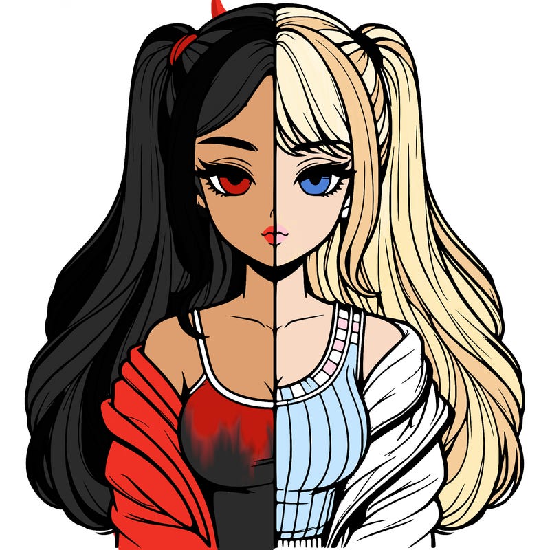 realistic girl split