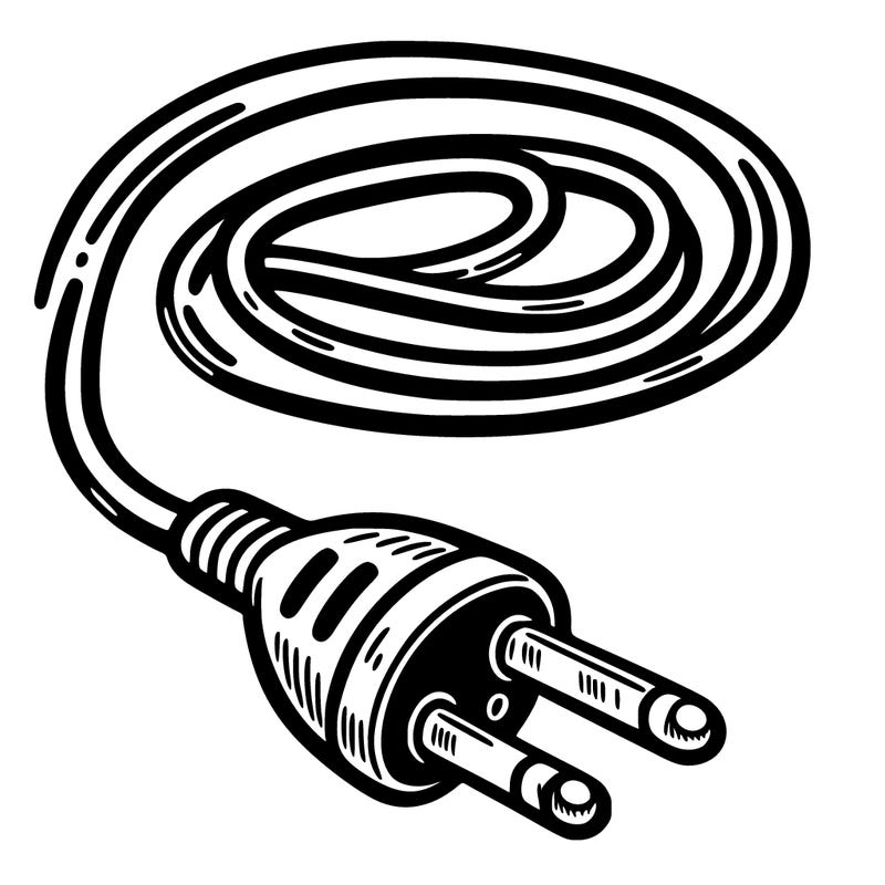 chord with a plug at the end