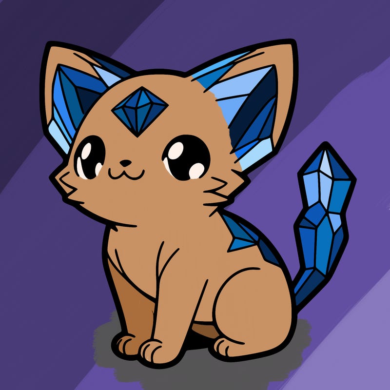 crystal kitten