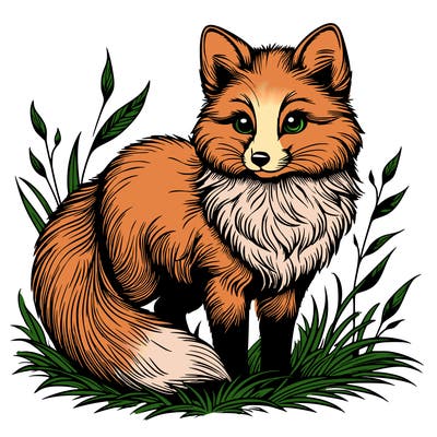 realistic fox