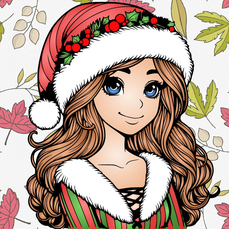 realistic christmas  girl