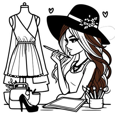 a stylish fashion designer