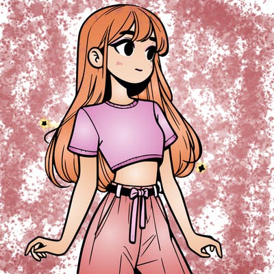 girl in a cute crop top