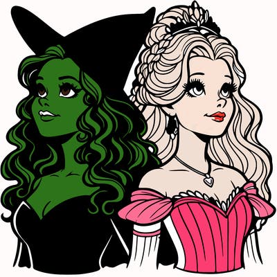 'elphaba and glinda (realistic)