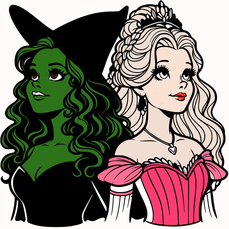'elphaba and glinda (realistic)
