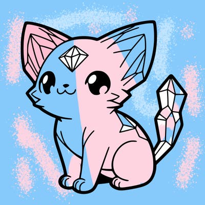 crystal kitten