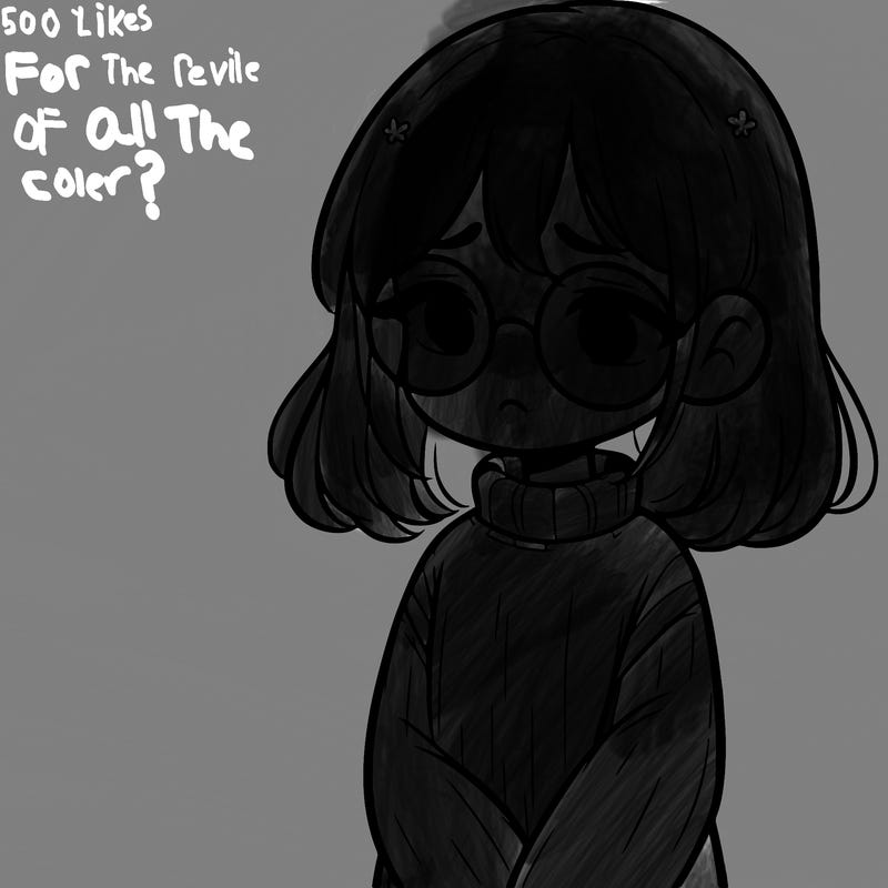 sad girl with glasses in a sweater