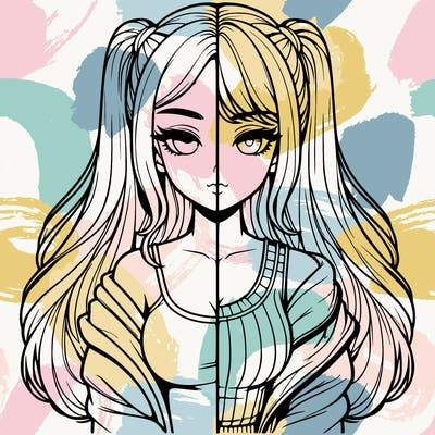 realistic girl split