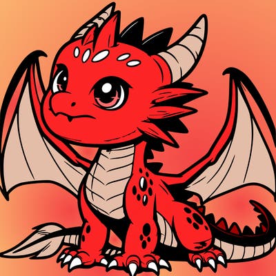 fierce baby night dragon