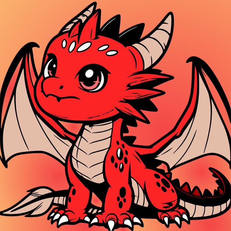 fierce baby night dragon