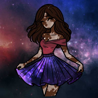 woman in skirt