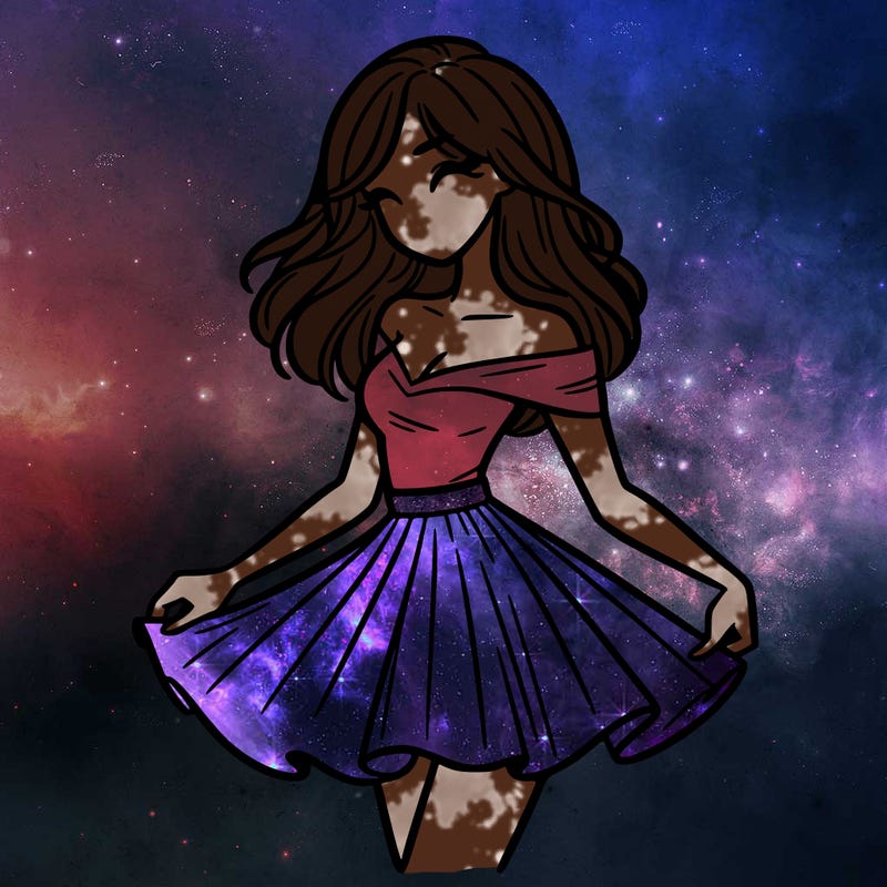 woman in skirt