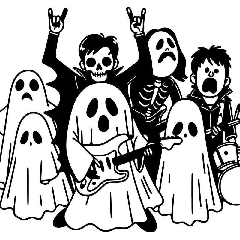 ghost rock band halloween