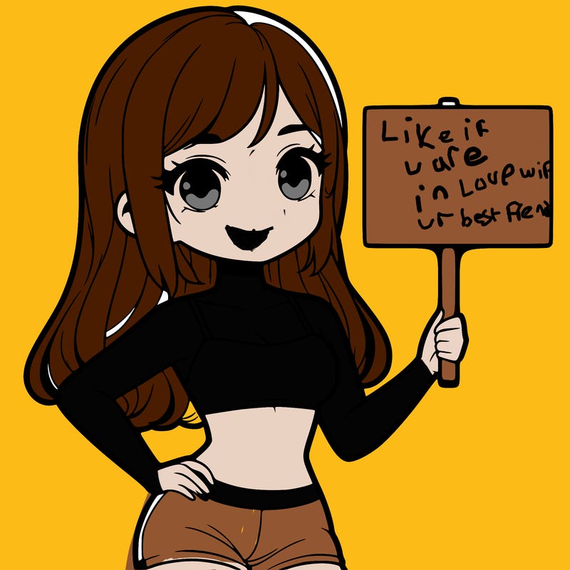 girl in a cute crop top holding a blank sign