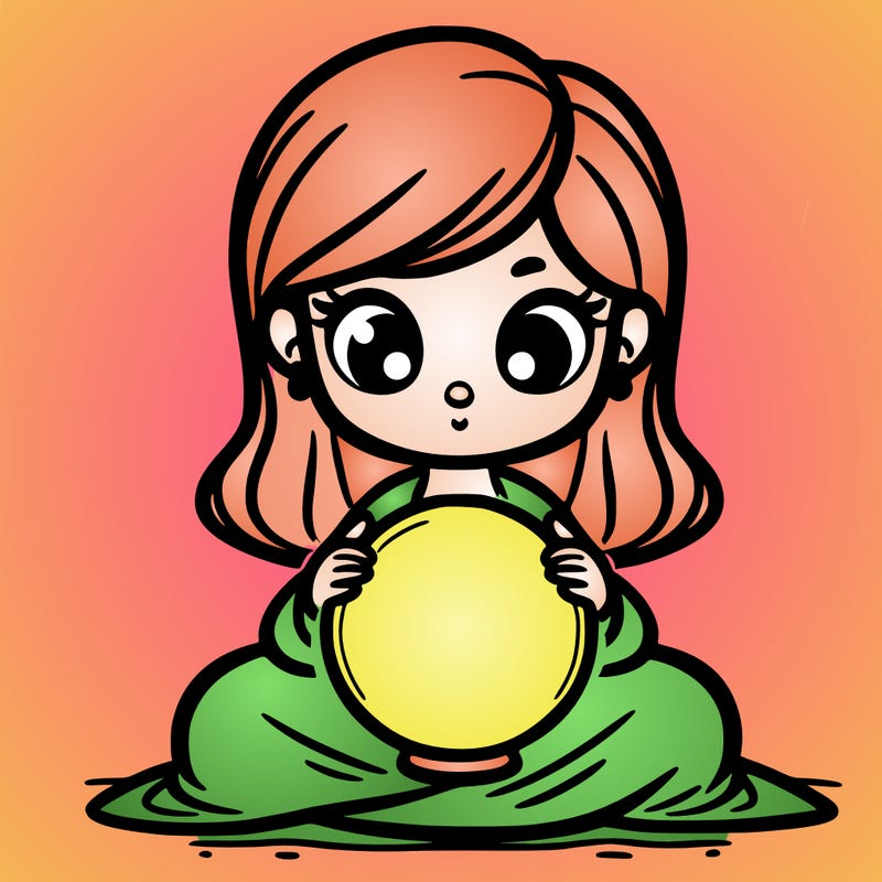 girl with a glowing orb