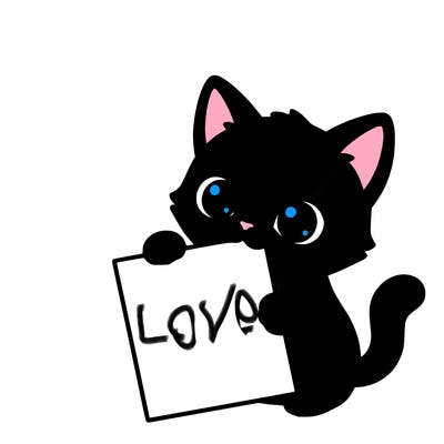 a small cat with a blank sheet of paper in its hand. the cat is sooooooo cute!