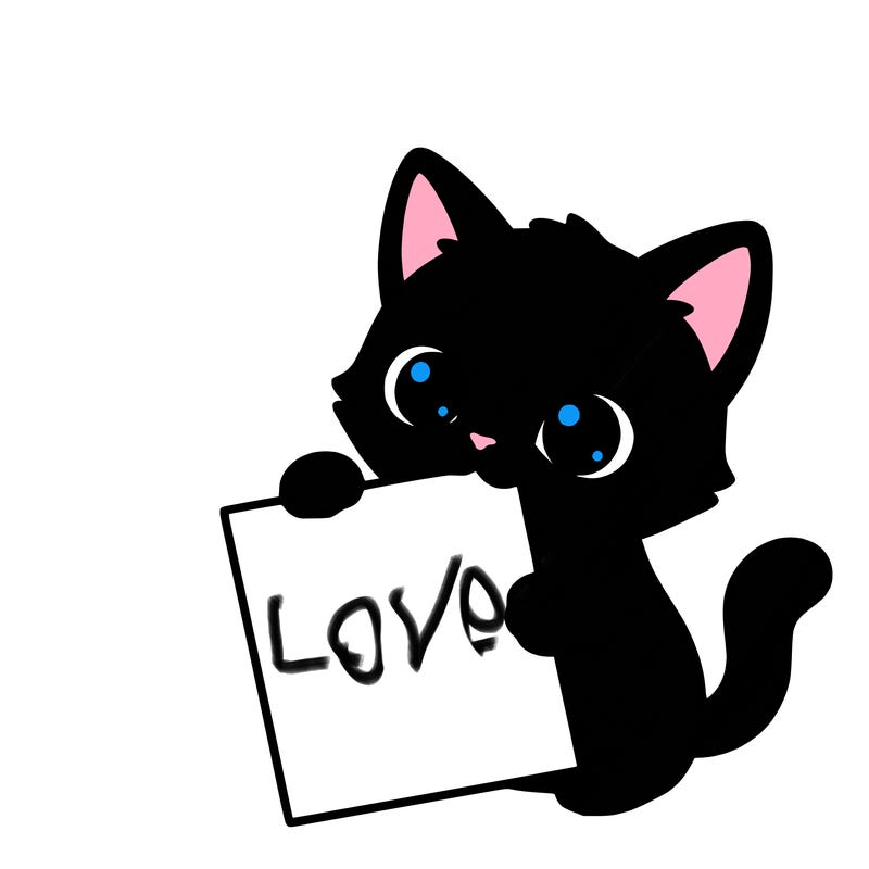 a small cat with a blank sheet of paper in its hand. the cat is sooooooo cute!