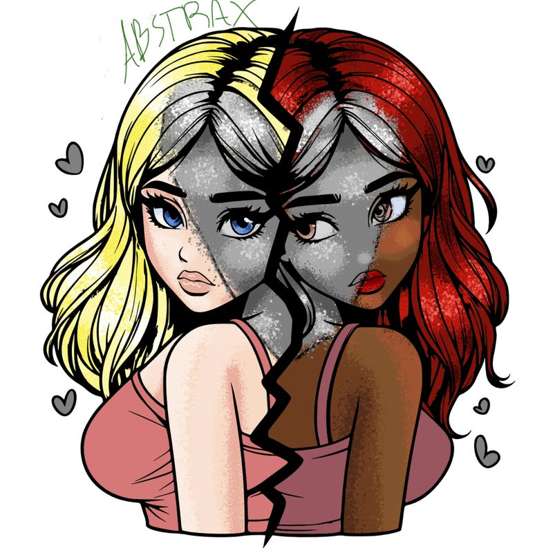 realistic girl split