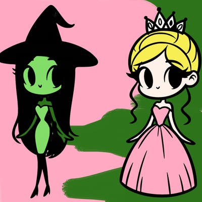 elphaba and glinda