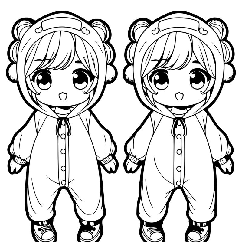 twins in cute onesies