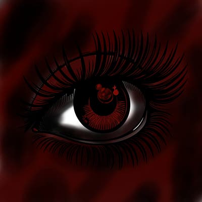 realistic eye long eylashes