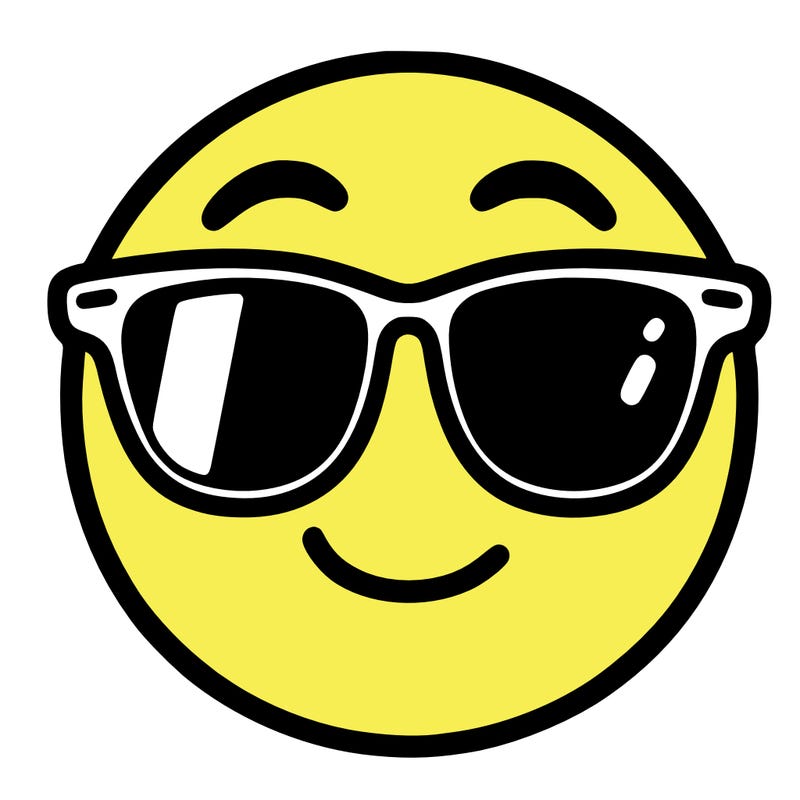 emoji with sunglasses