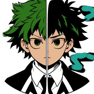 manga character split