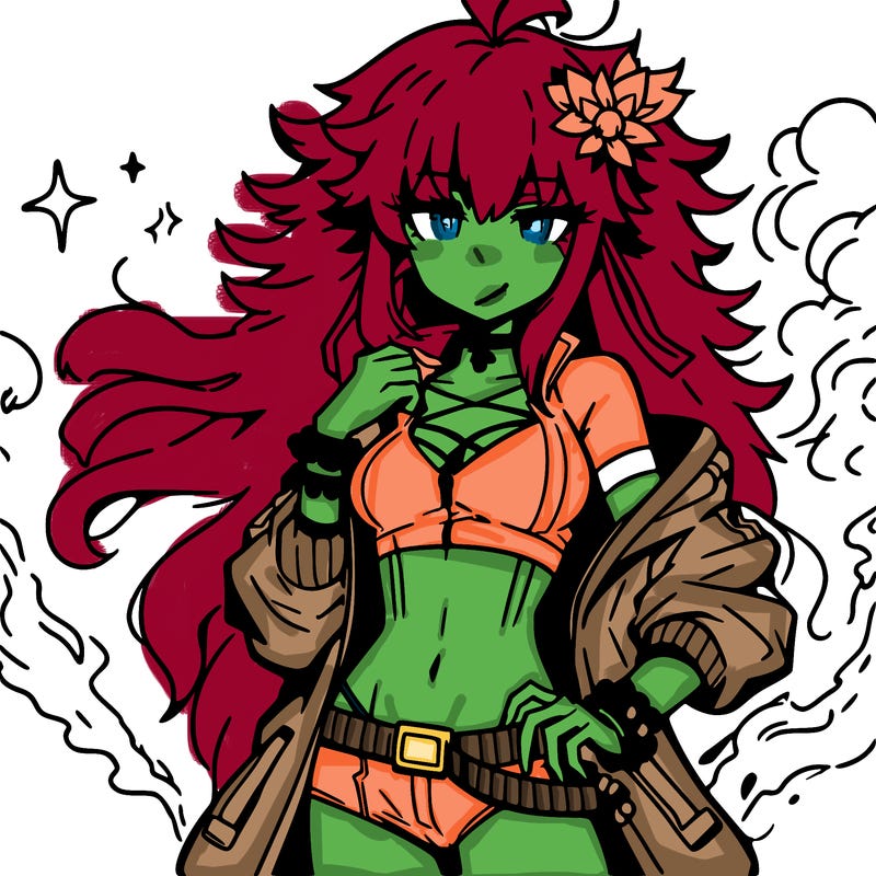 hot baddie anime girl