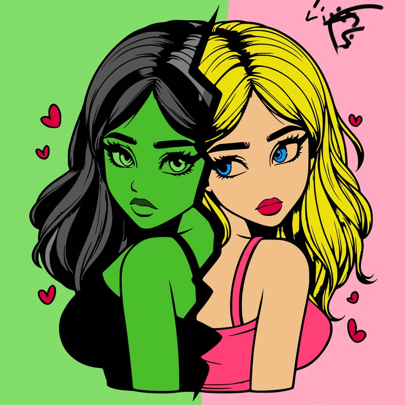 realistic girl split