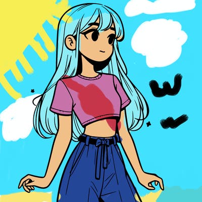 girl in a cute crop top