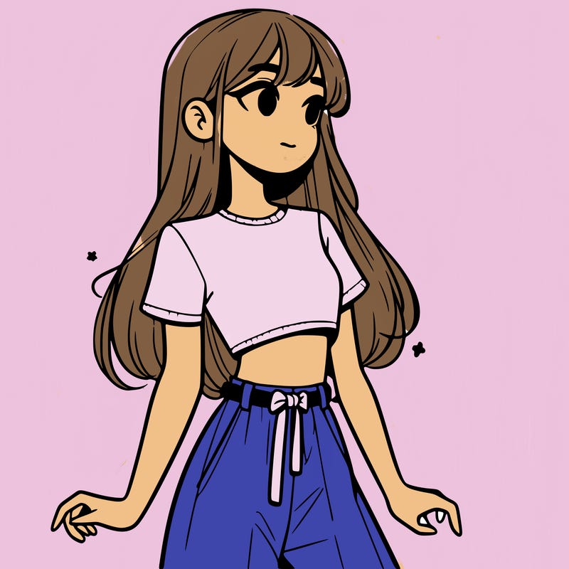 girl in a cute crop top