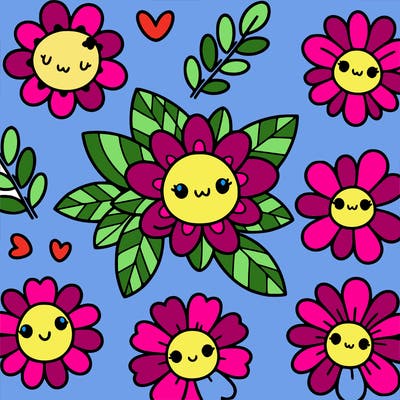 cute flower patterns