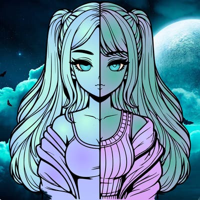 realistic girl split