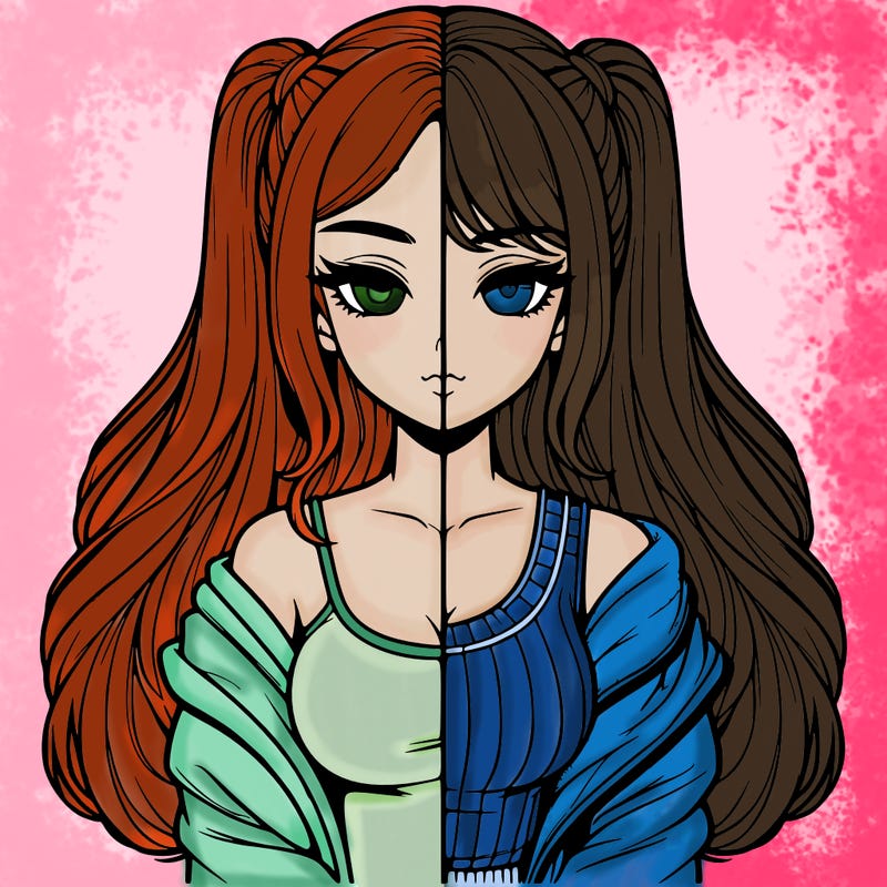 realistic girl split