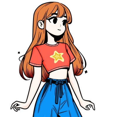 girl in a cute crop top