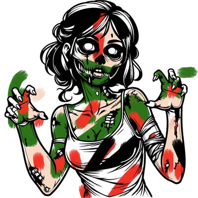 realistic zombie girl